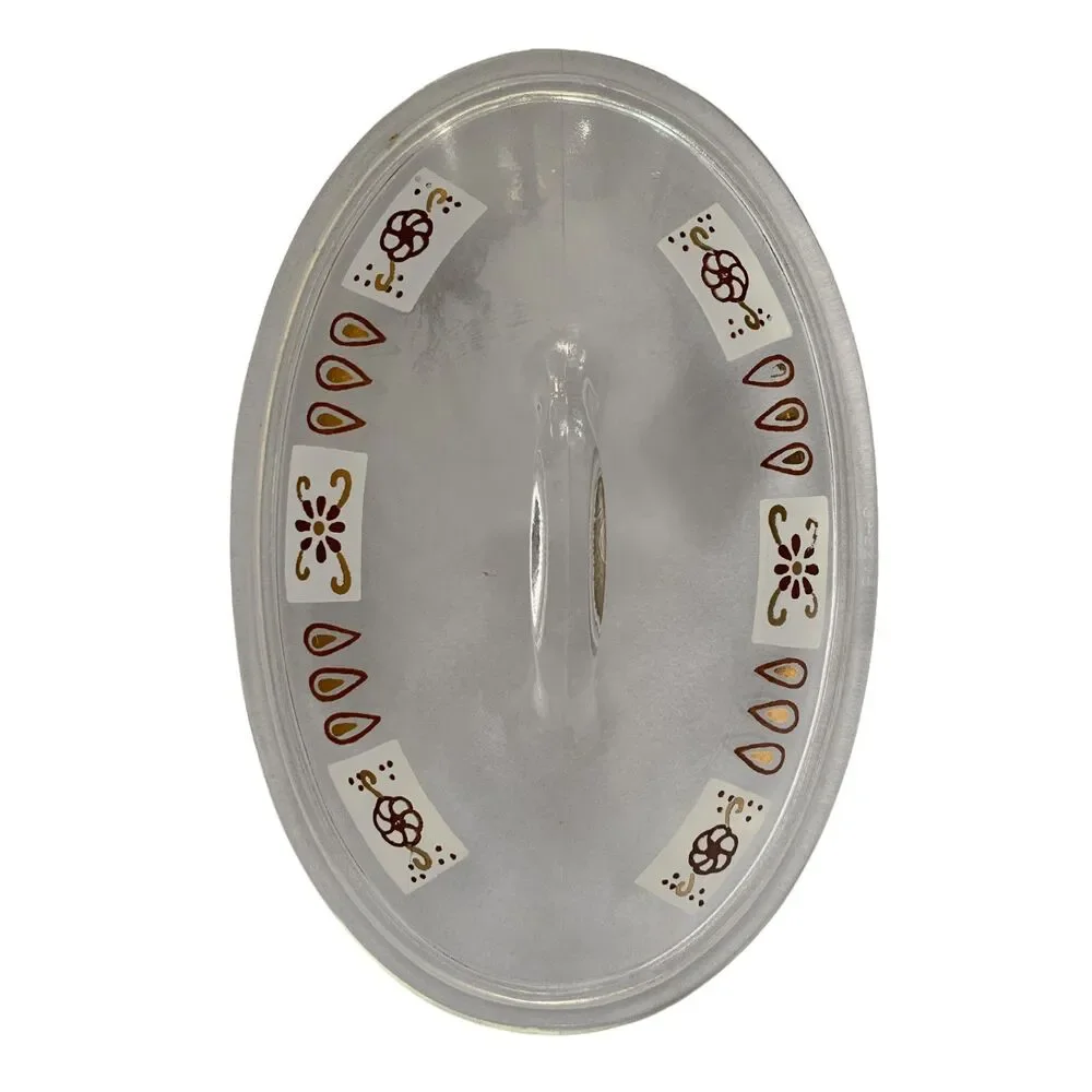 Vintage Glasbake J-2274 1 Qt Oval Casserole Glass Lid Replacement
